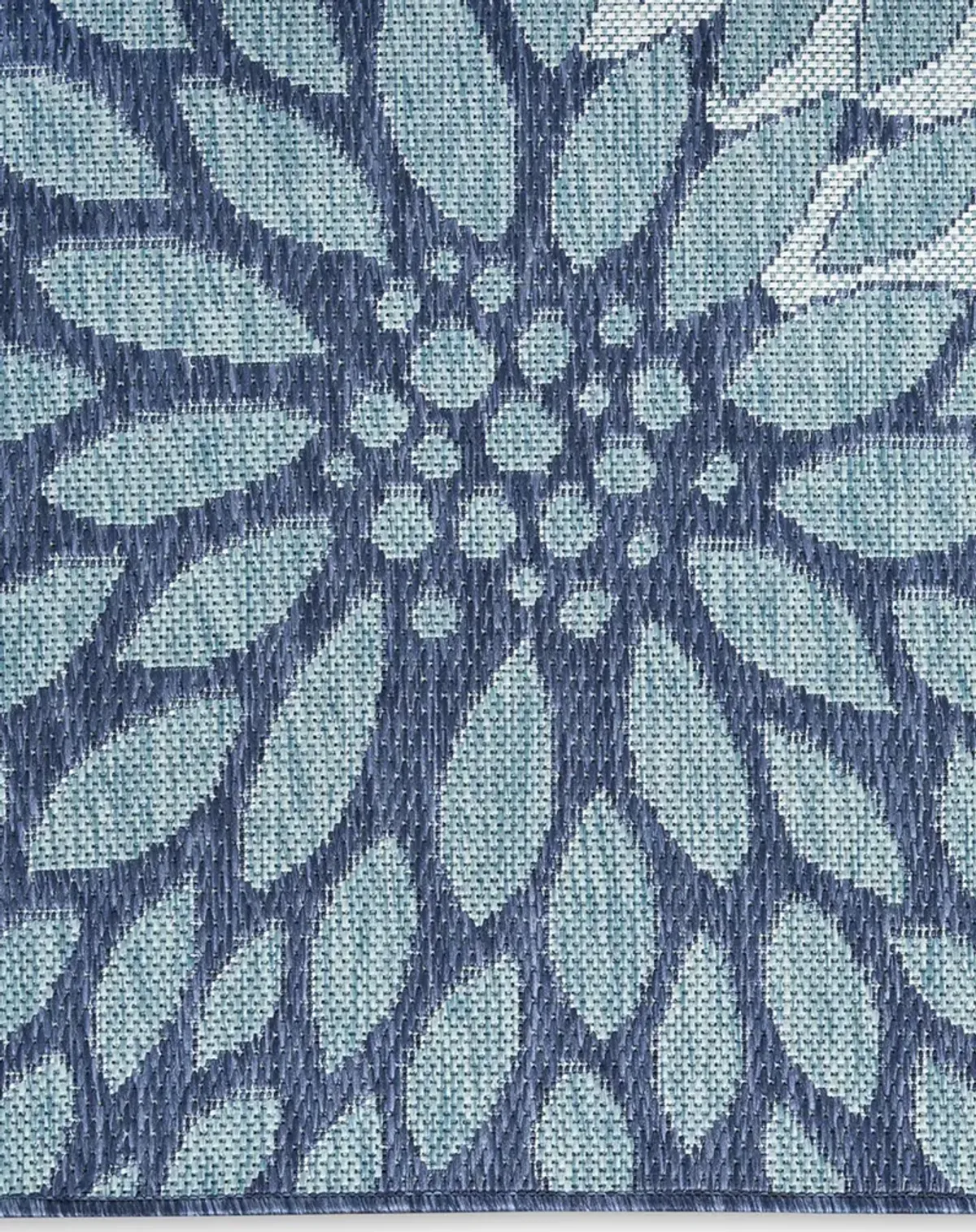 Garden Oasis GOA06 Navy 9' x 12' Rug