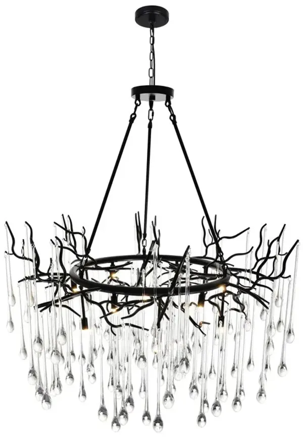 CWI Lighting Anita 12 Light Chandelier With Black Finish