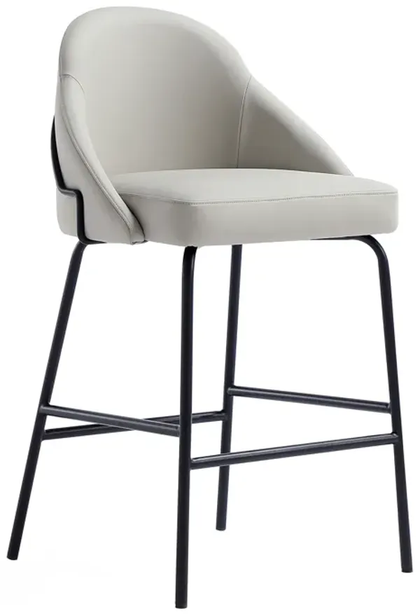 Gracie Counter Stool in Gray and Black