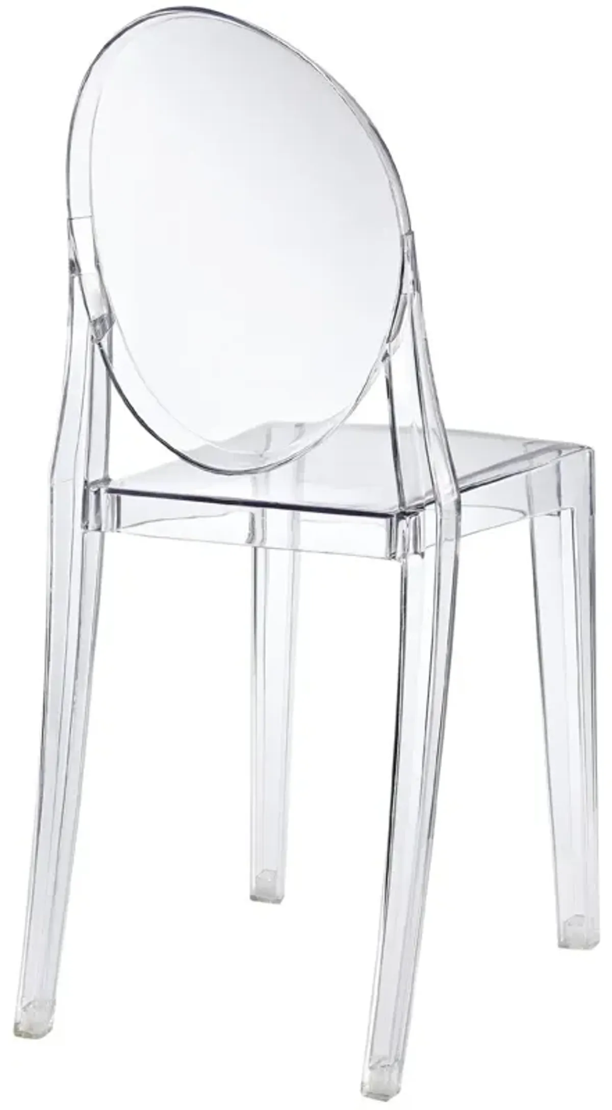 Hivvago Stackable Clear Acrylic Dining Chair for Indoor or Outdoor Use