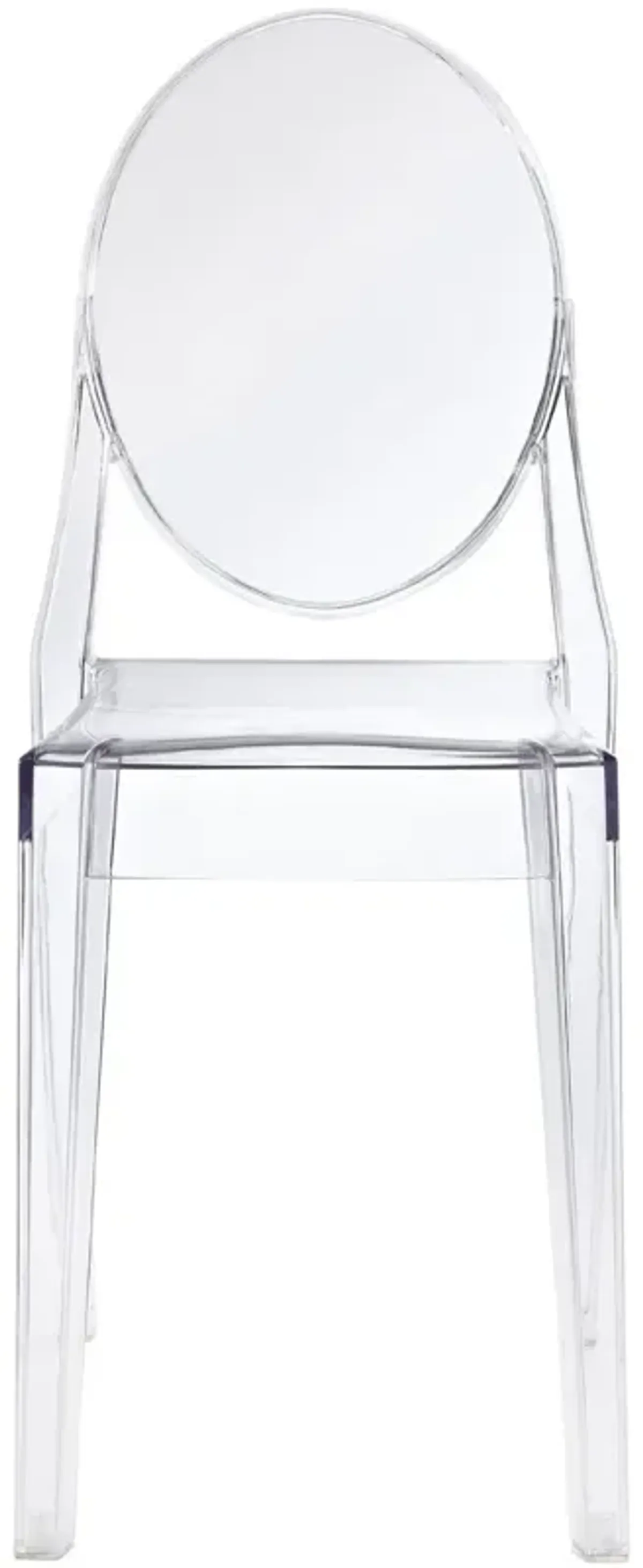 Hivvago Stackable Clear Acrylic Dining Chair for Indoor or Outdoor Use