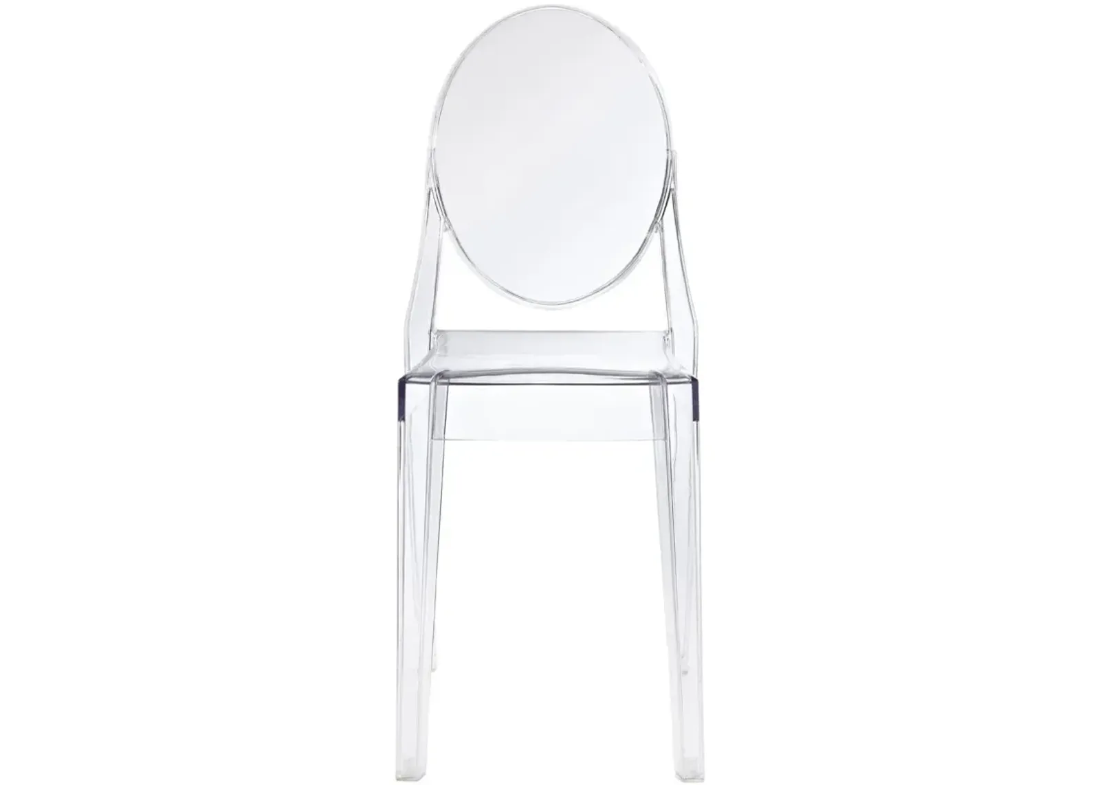 Hivvago Stackable Clear Acrylic Dining Chair for Indoor or Outdoor Use