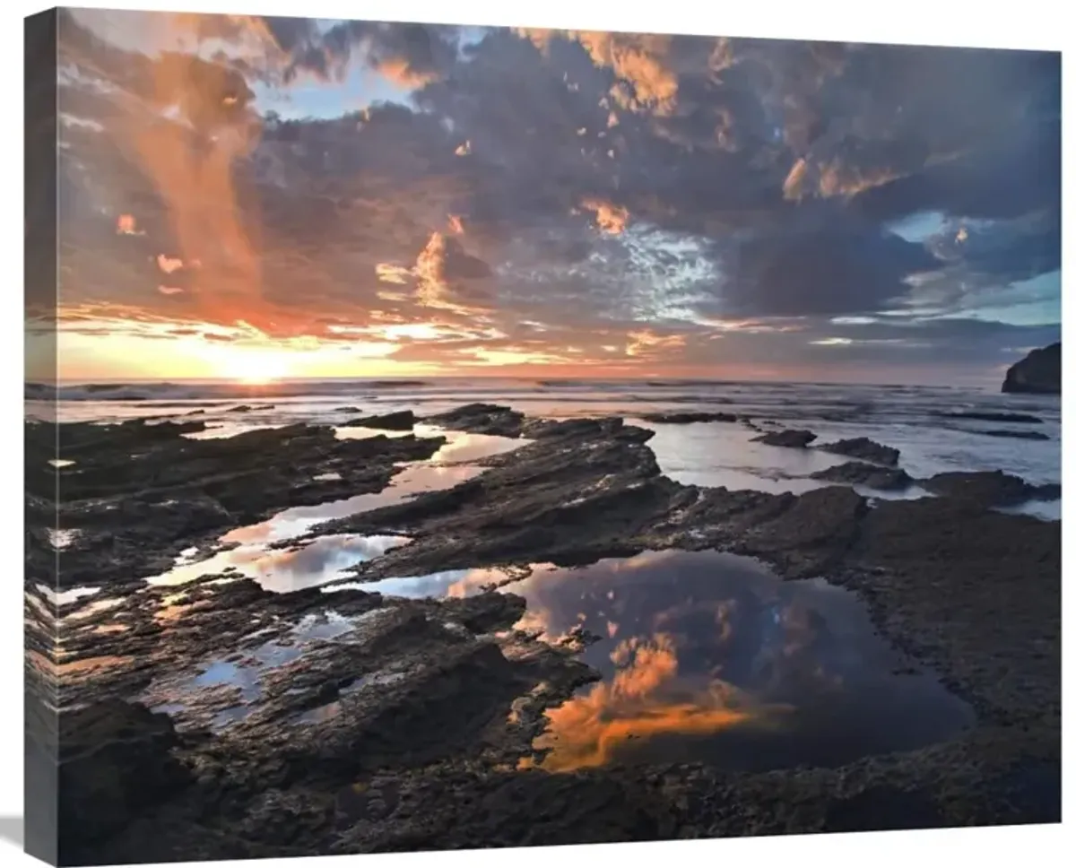 Pelada Beach at sunset, Costa Rica-Canvas Art-28x22