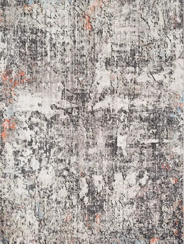 Medusa Ivory/Granite 2'4" x 8'0" Runner Rug