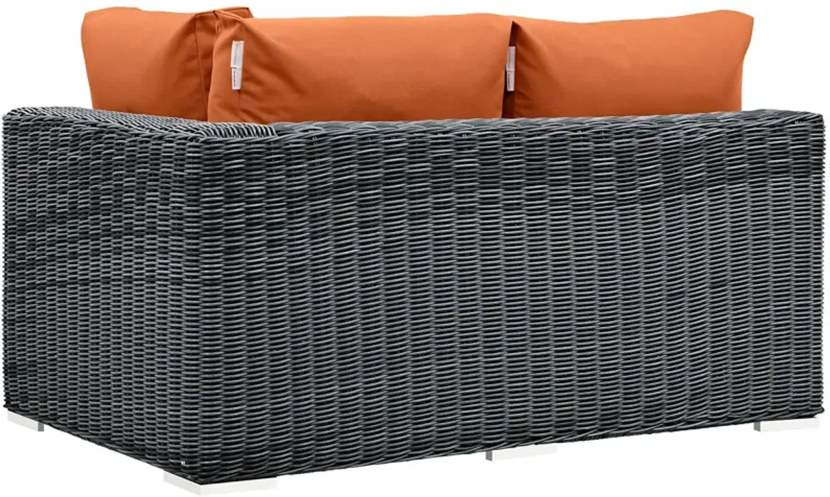 Modway - Summon Outdoor Patio Sunbrella® Right Arm Loveseat