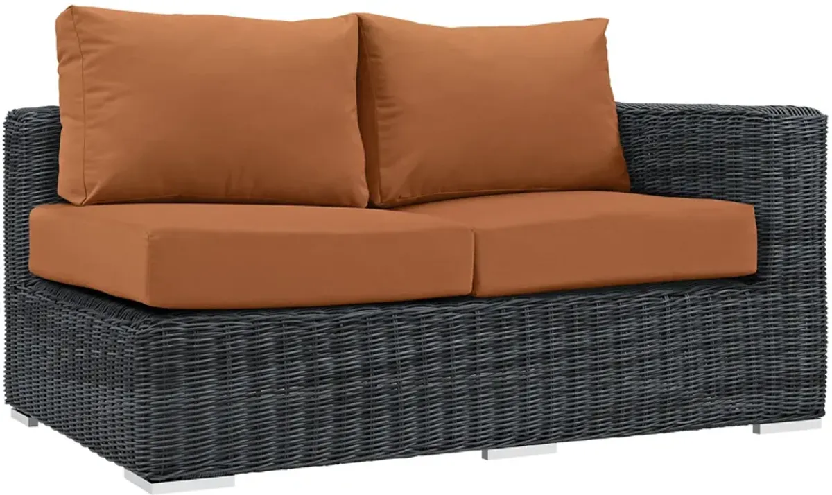 Modway - Summon Outdoor Patio Sunbrella® Right Arm Loveseat