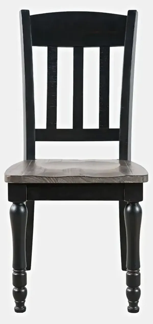 Jofran Madison County Rustic Reclaimed Pine Farmhouse Slatback Dining Chair (Set of 2)