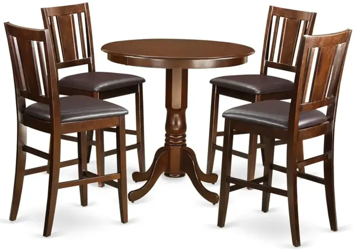 5 Pc Dining counter height set-pub Table and 4 counter height Chairs