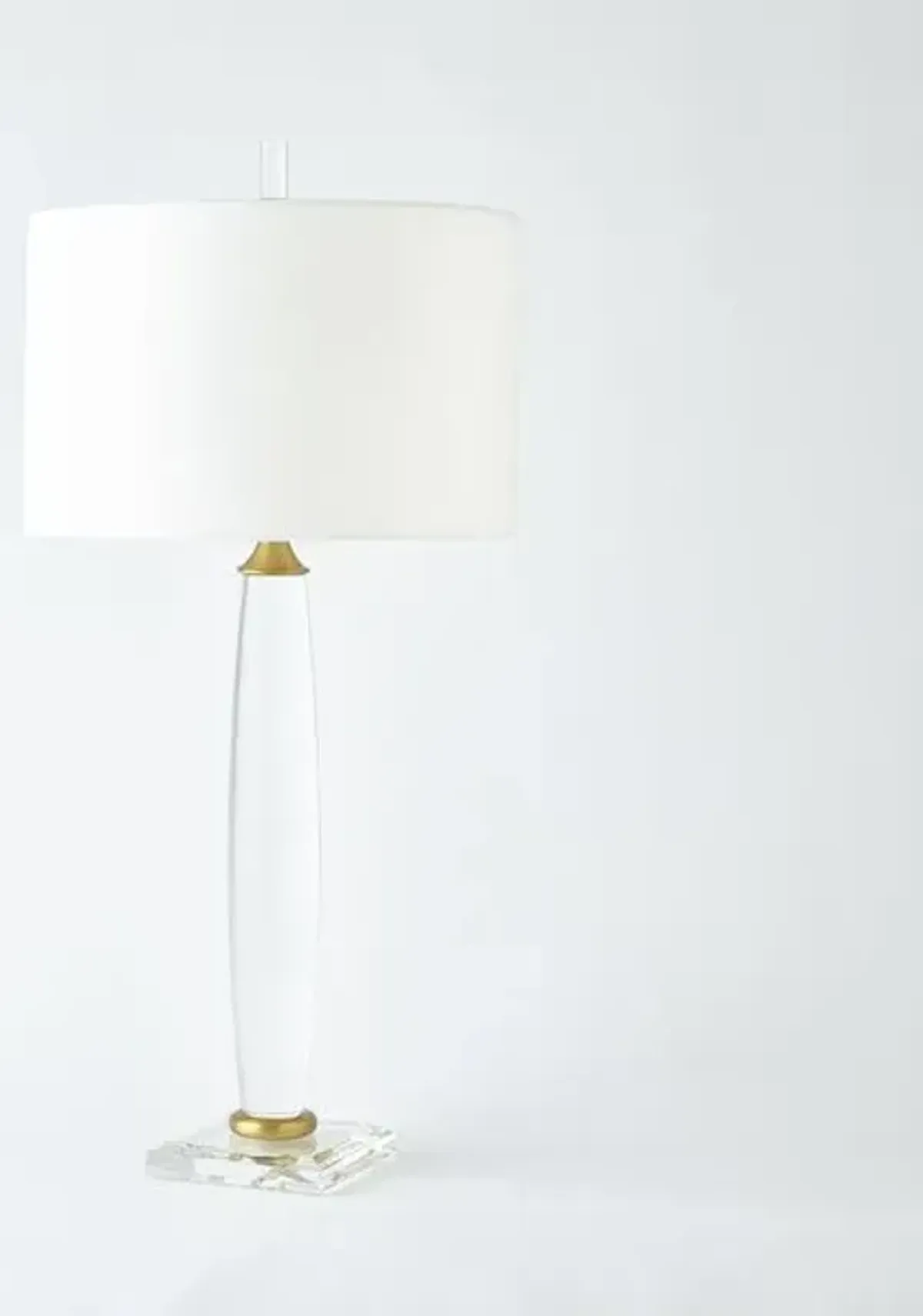 Bowed Crystal Column Lamp