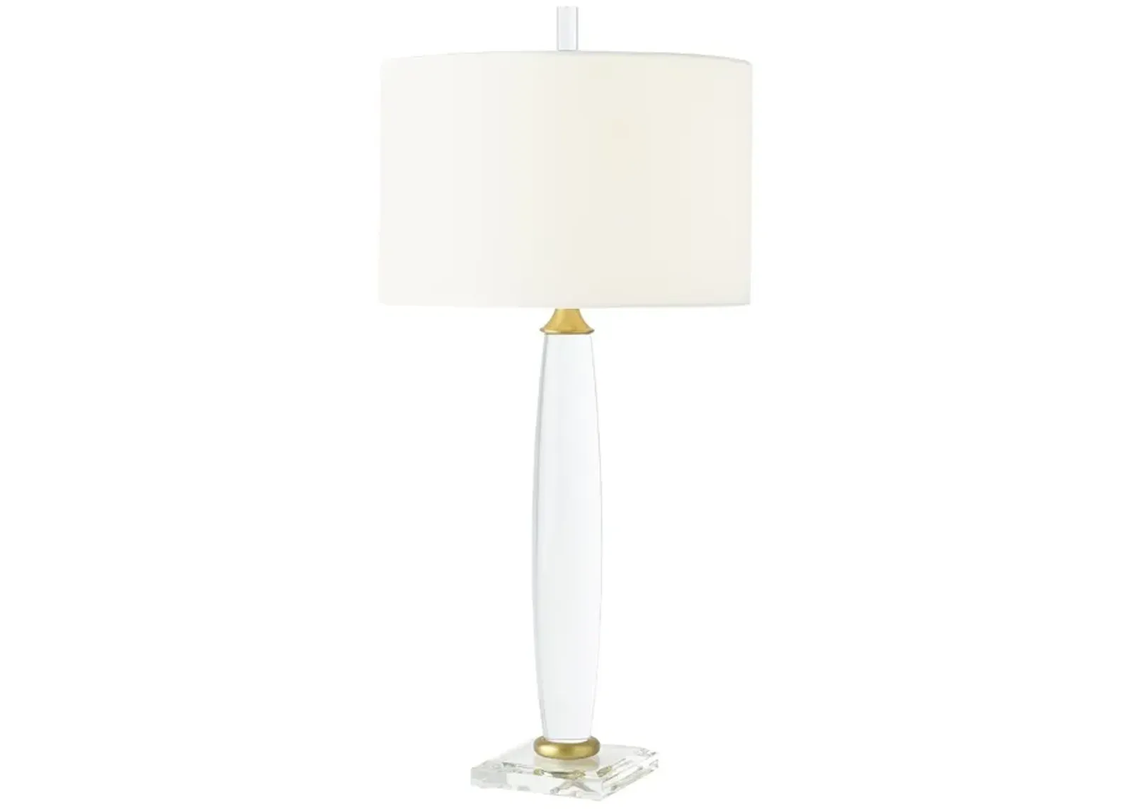 Bowed Crystal Column Lamp