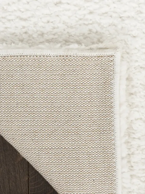 Modern Shag MMD02 Ivory 5'3" x 7' Rug