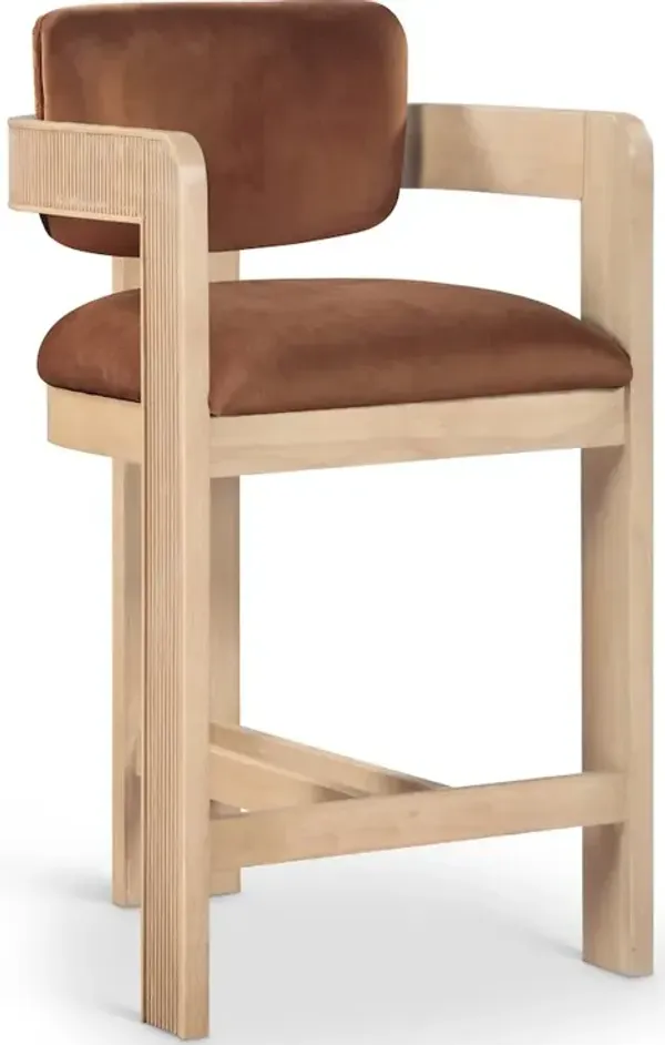 Meridian Furniture Sacha Velvet Stool