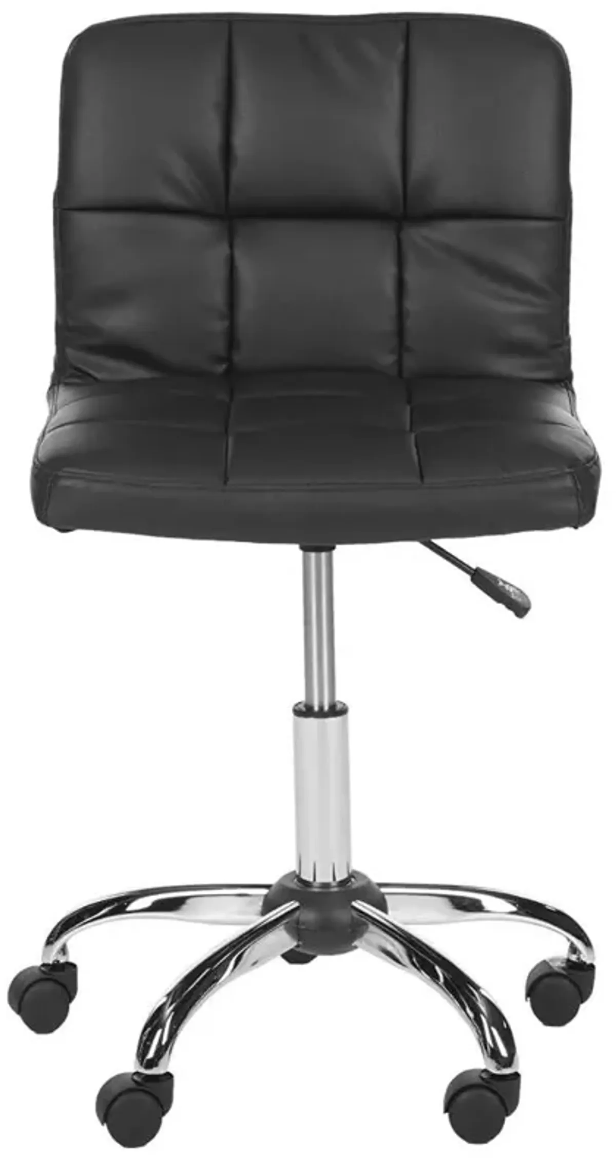 Modern Black Faux Leather Cushion Home Office Desk Chair