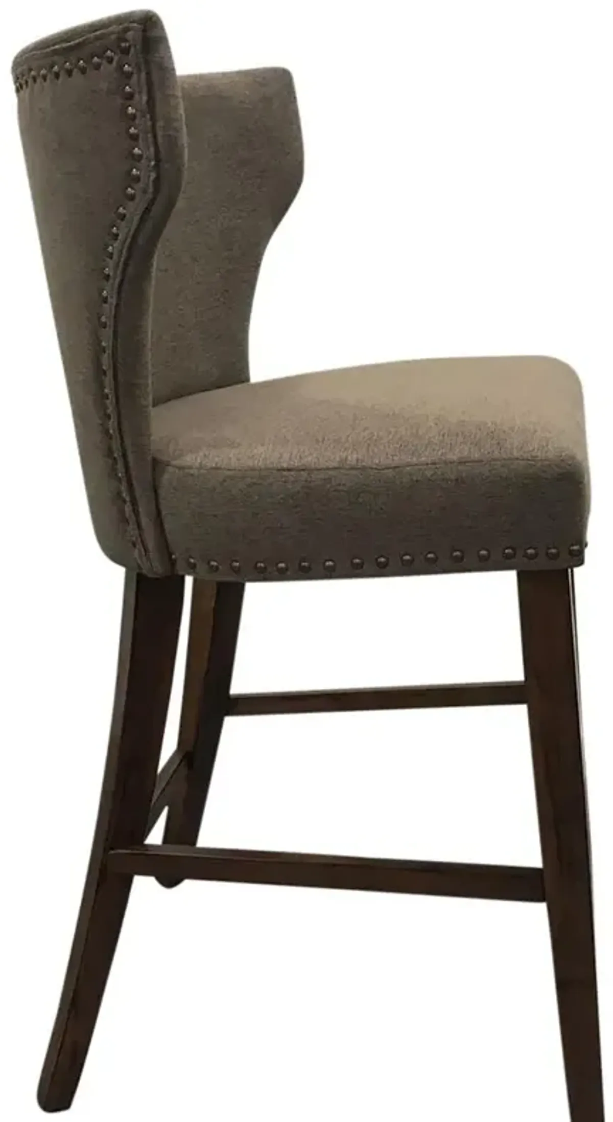 Carolina Living Bianca Upholstered Barstool - Set of 2 - Rustic - Brown Upholstery