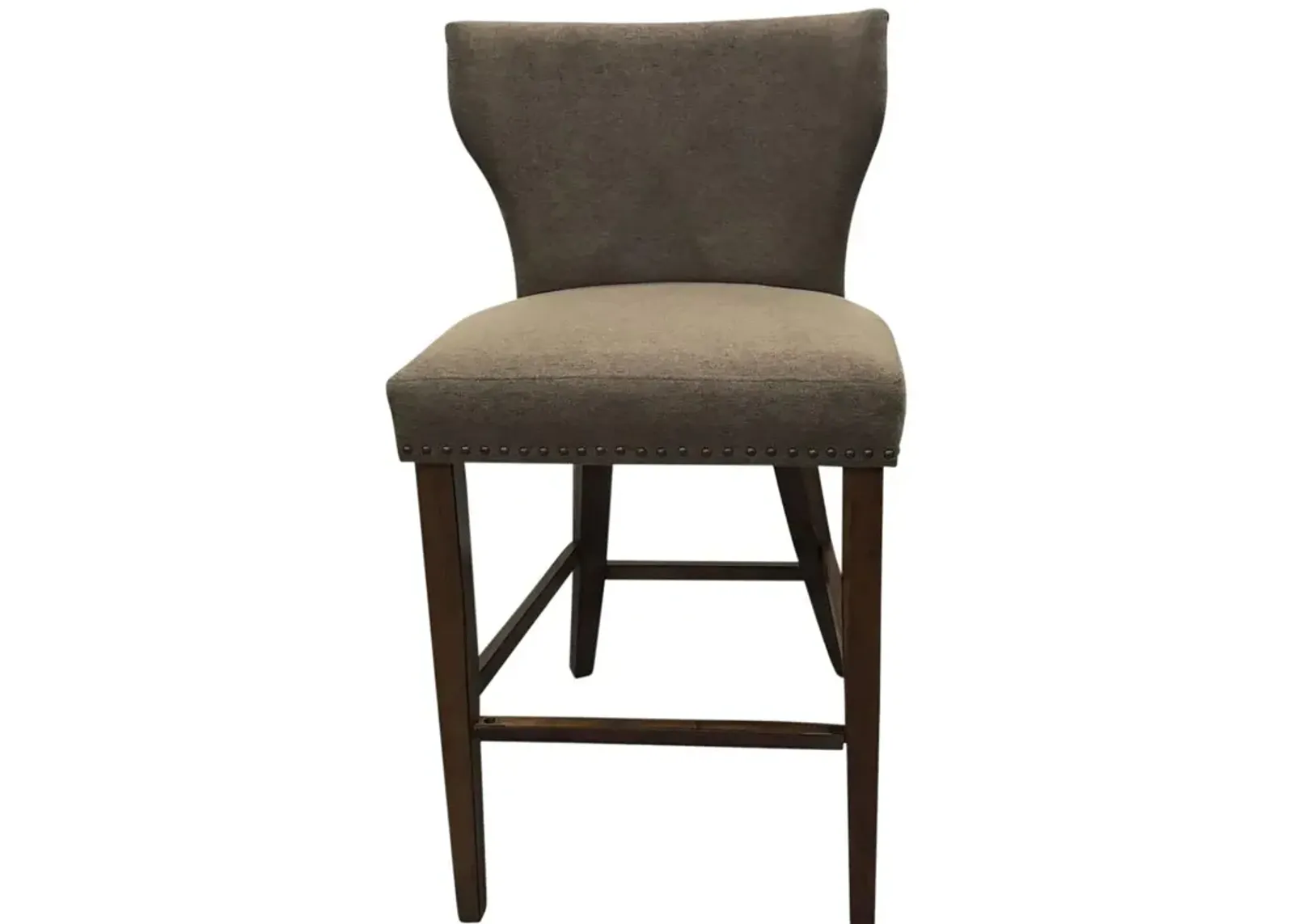 Carolina Living Bianca Upholstered Barstool - Set of 2 - Rustic - Brown Upholstery