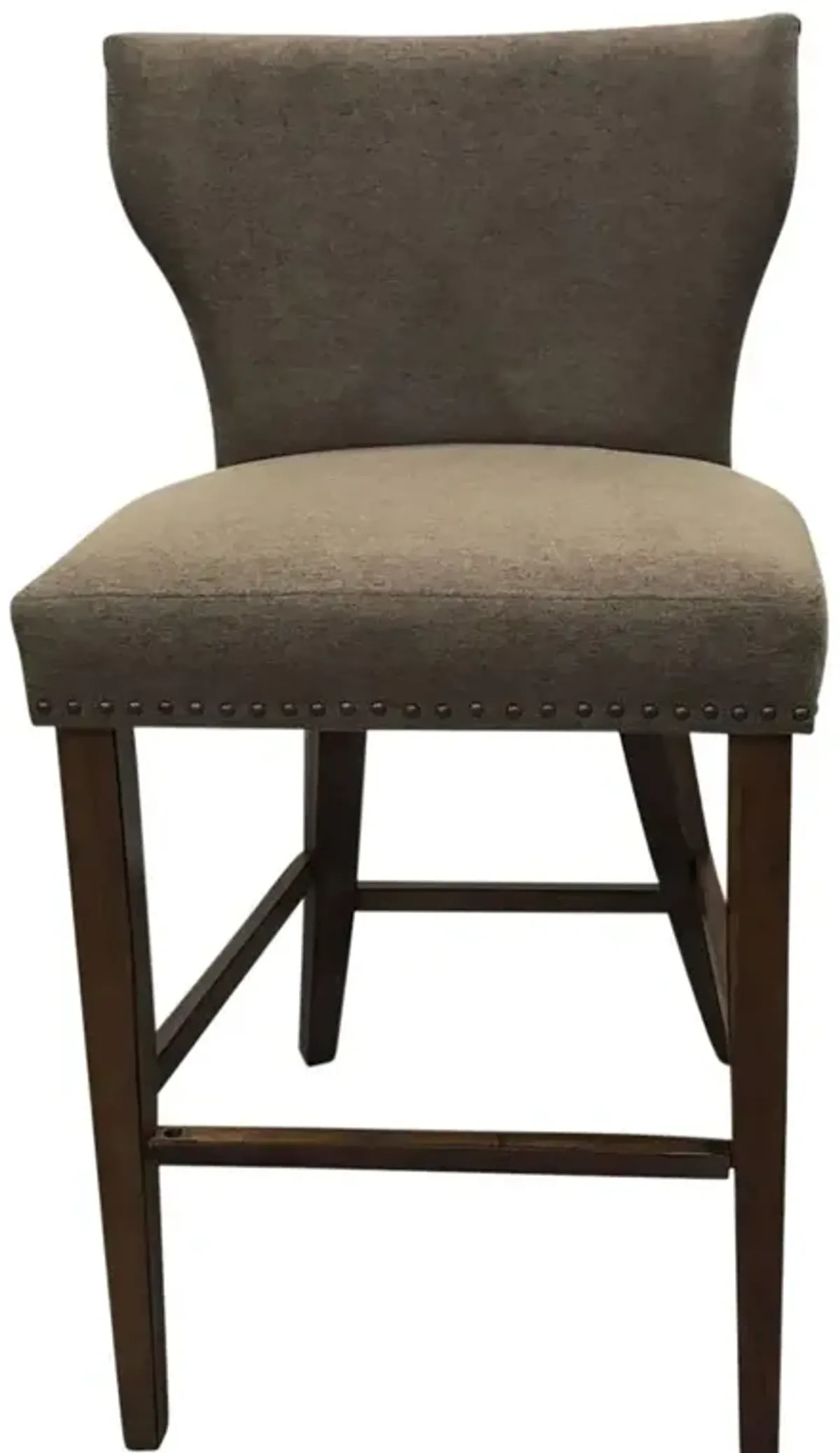 Carolina Living Bianca Upholstered Barstool - Set of 2 - Rustic - Brown Upholstery