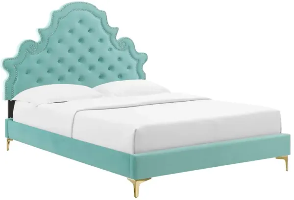 Modway - Gwyneth Tufted Performance Velvet Full Platform Bed