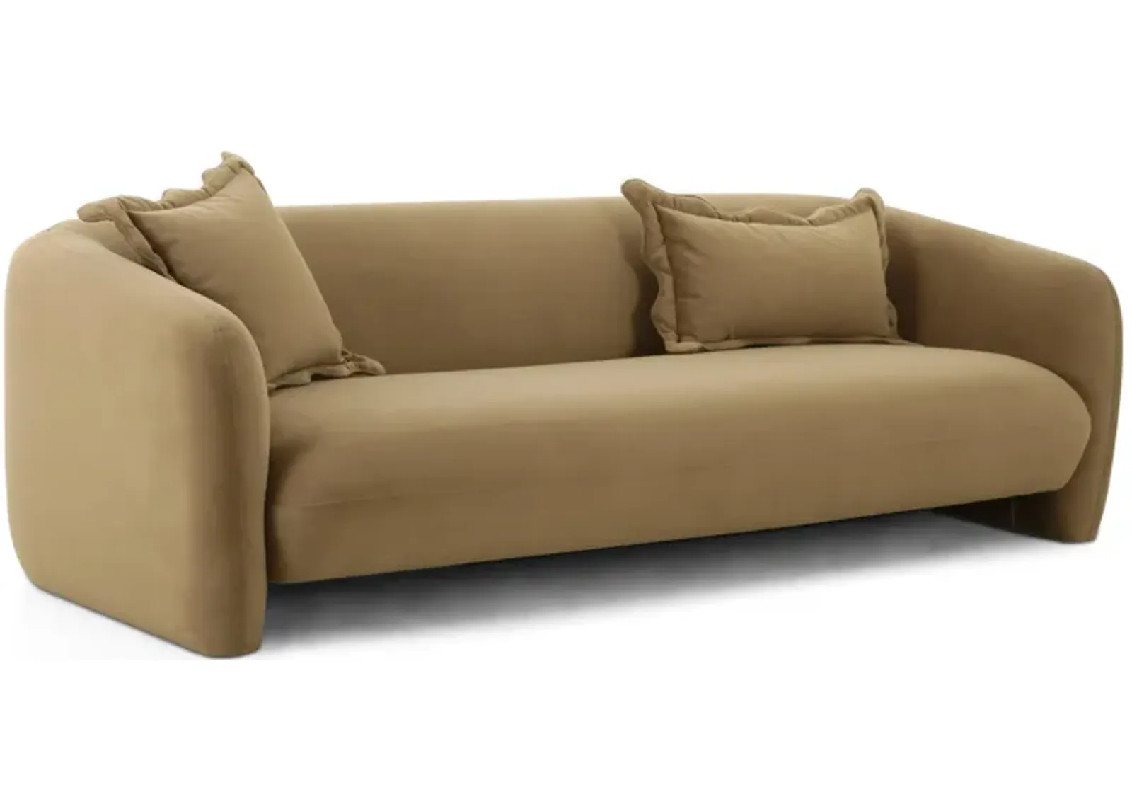 Lou Sandstone Textured Fabric Sofa