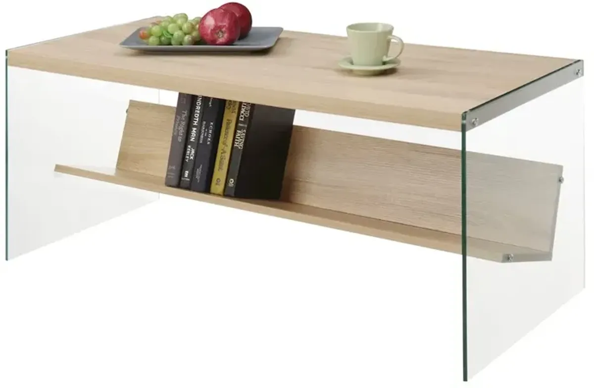 Convience Concept, Inc. SoHo Glass Coffee Table with Shelf