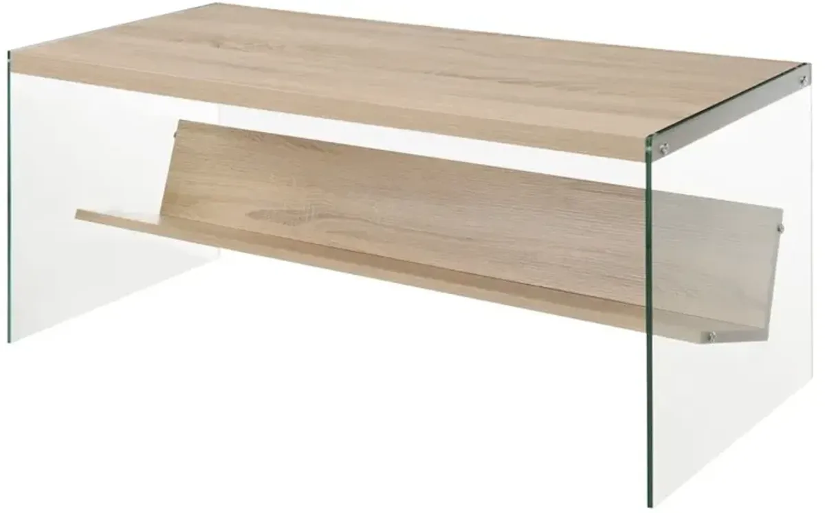 Convience Concept, Inc. SoHo Glass Coffee Table with Shelf