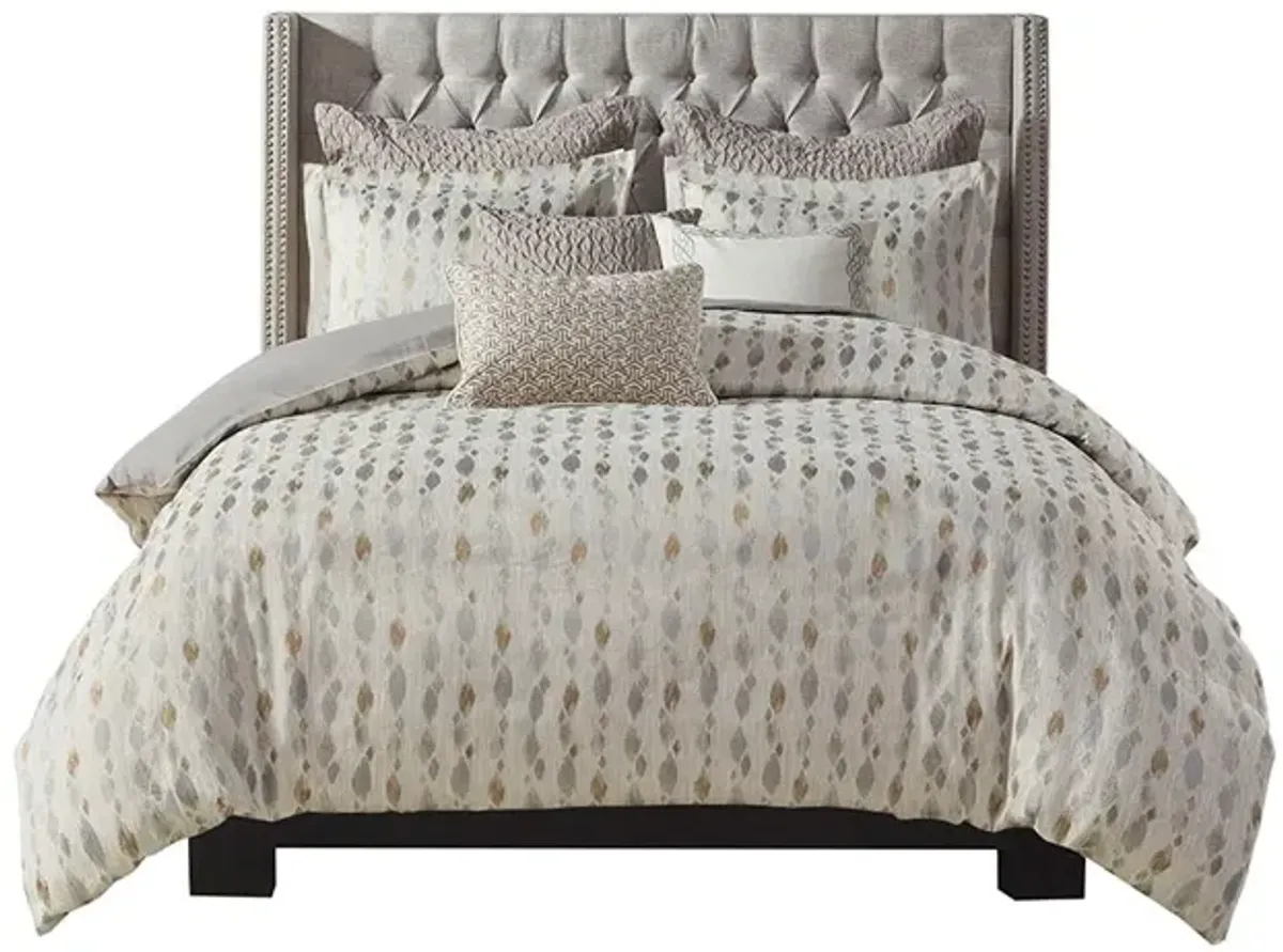 Gracie Mills Nicholson Abstract Jacquard Comforter Set with Decorative Pillows