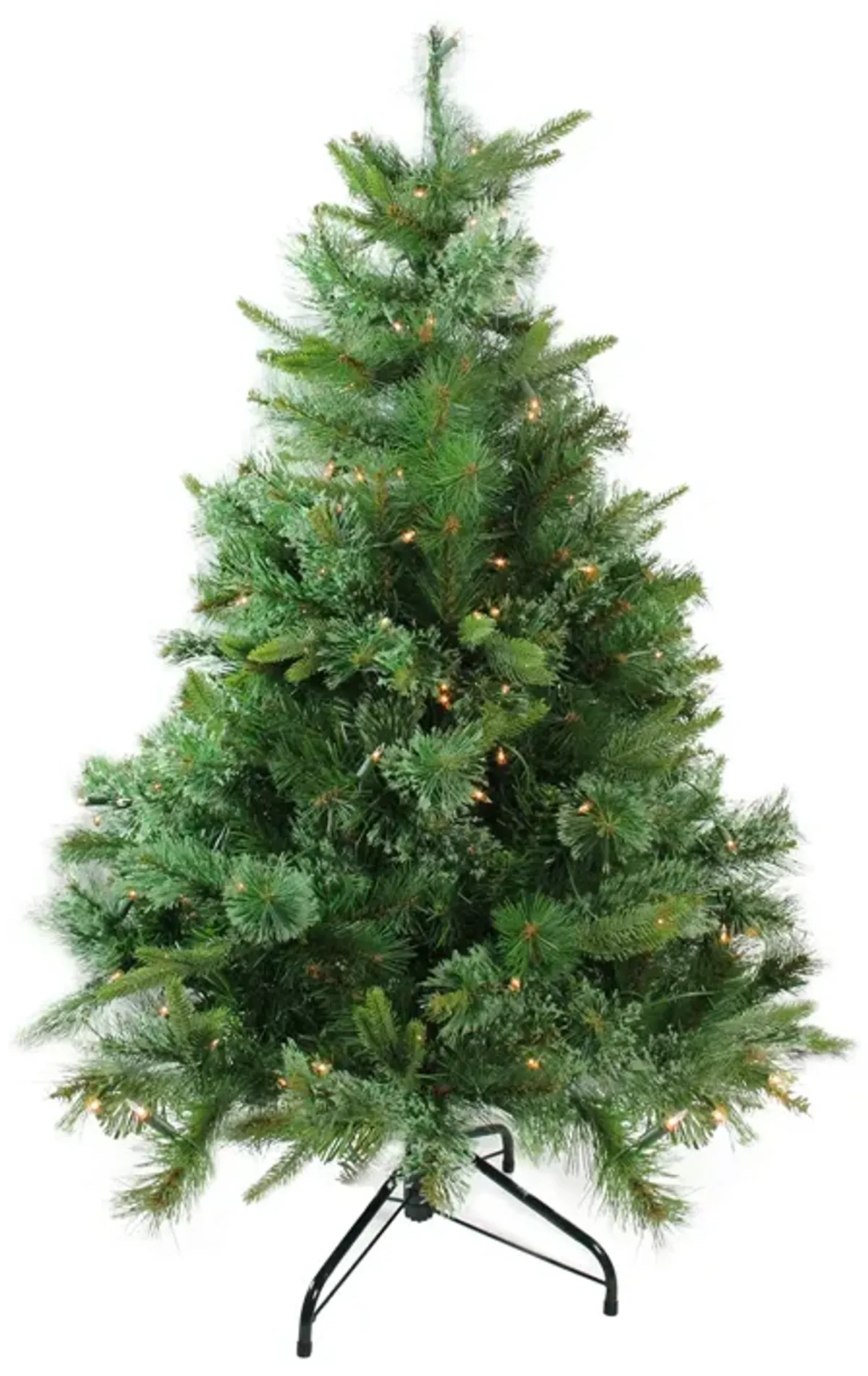 4.5' Pre-Lit Full Ashcroft Cashmere Pine Artificial Christmas Tree - Clear Dura-Lit Lights