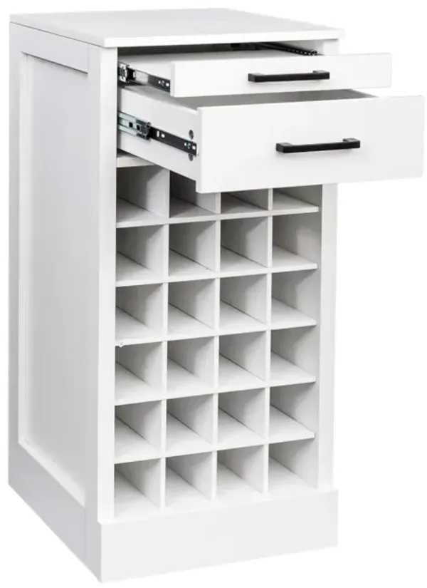 Brown Walnut Color Modular 28 Wine Bar Cabinet Buffet Cabinet