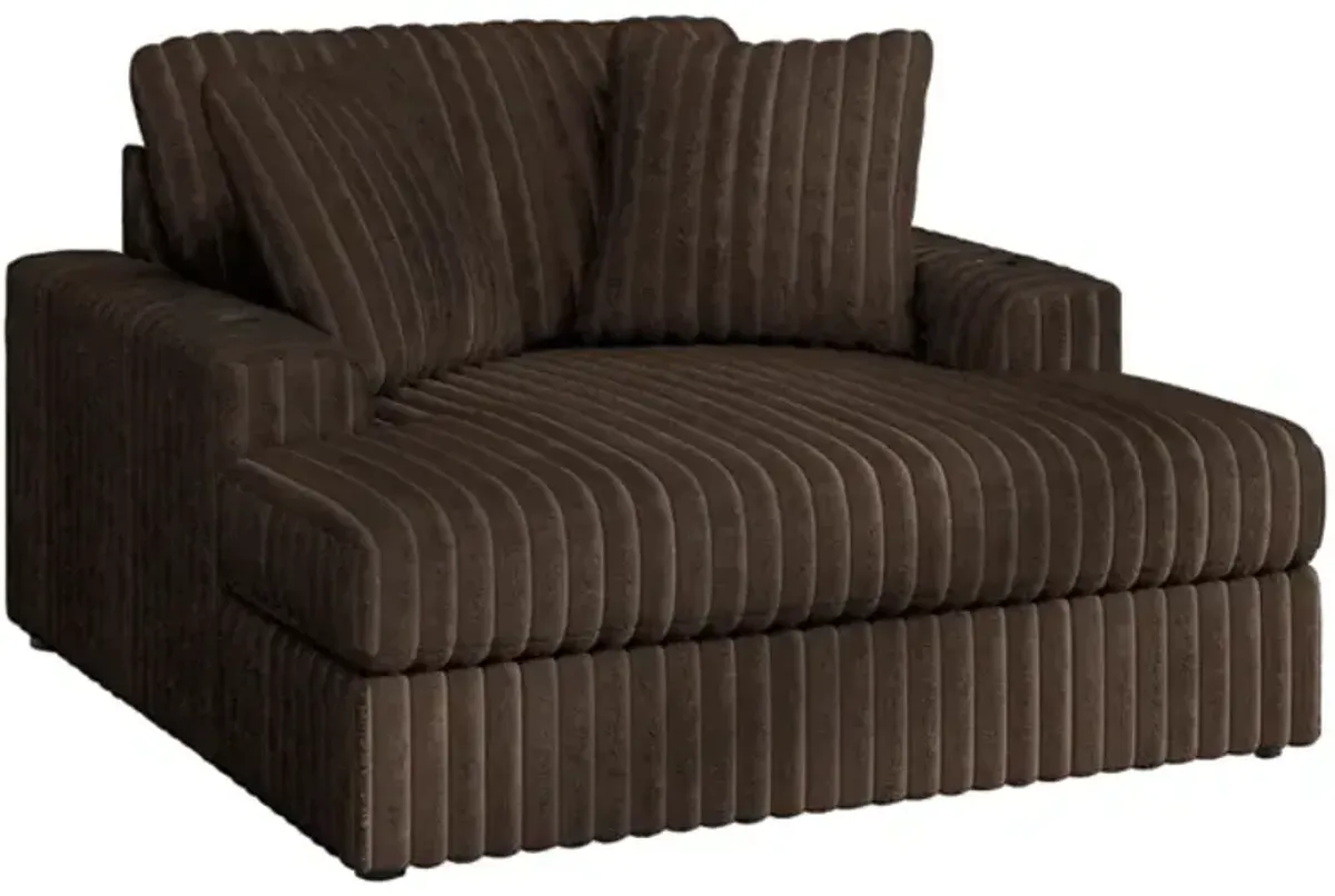 Midnight-Madness Chocolate Oversized Chaise