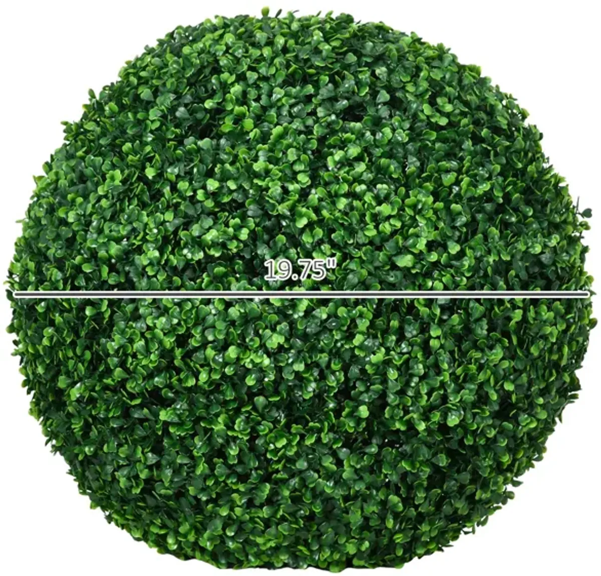 19.75" Artificial Boxwood Topiary: 2-Pack, Ball Shaped