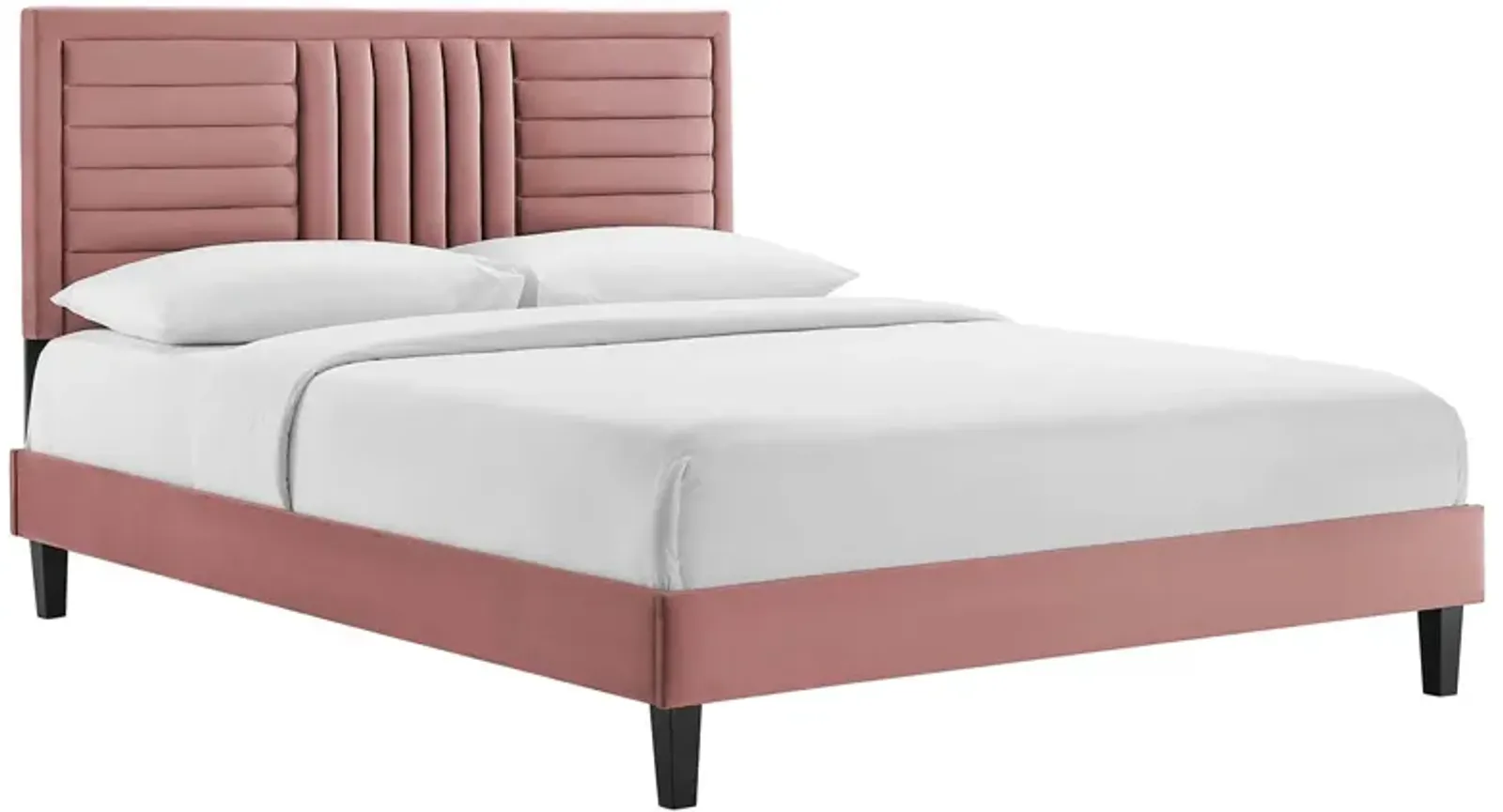 Modway - Sofia Channel Tufted Performance Velvet King Platform Bed