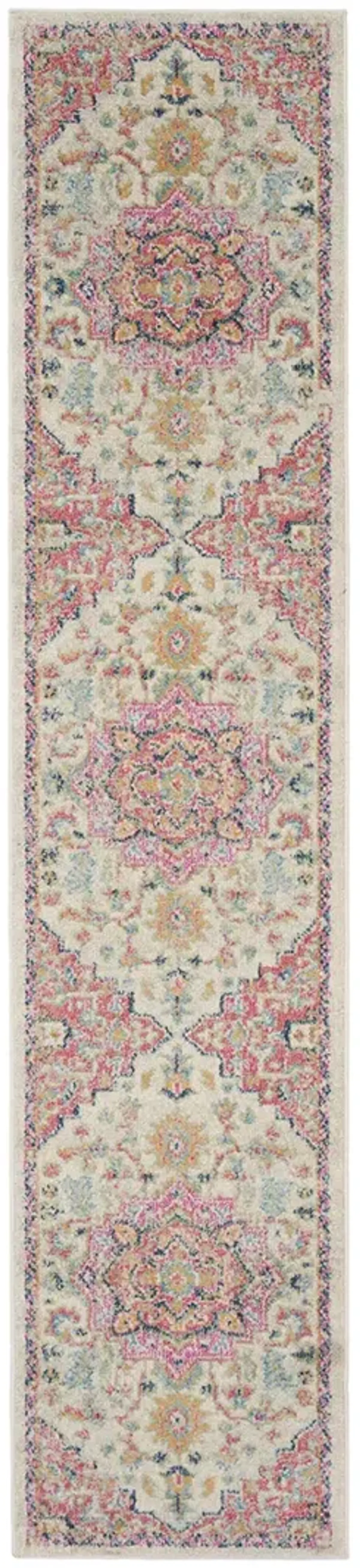 Passion PSN25 Ivory/Pink 2'2" x 10' Rug
