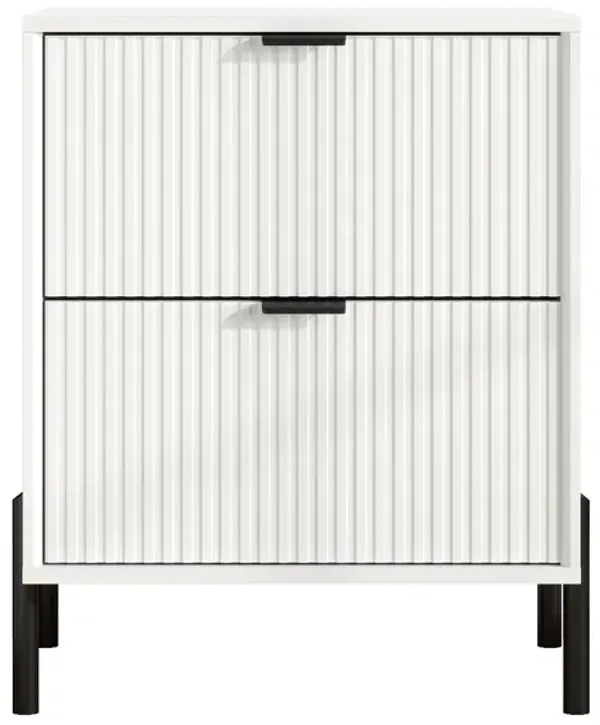 FESTIVO Modern 2-Drawer Nightstand Bedside Table End Table Furniture