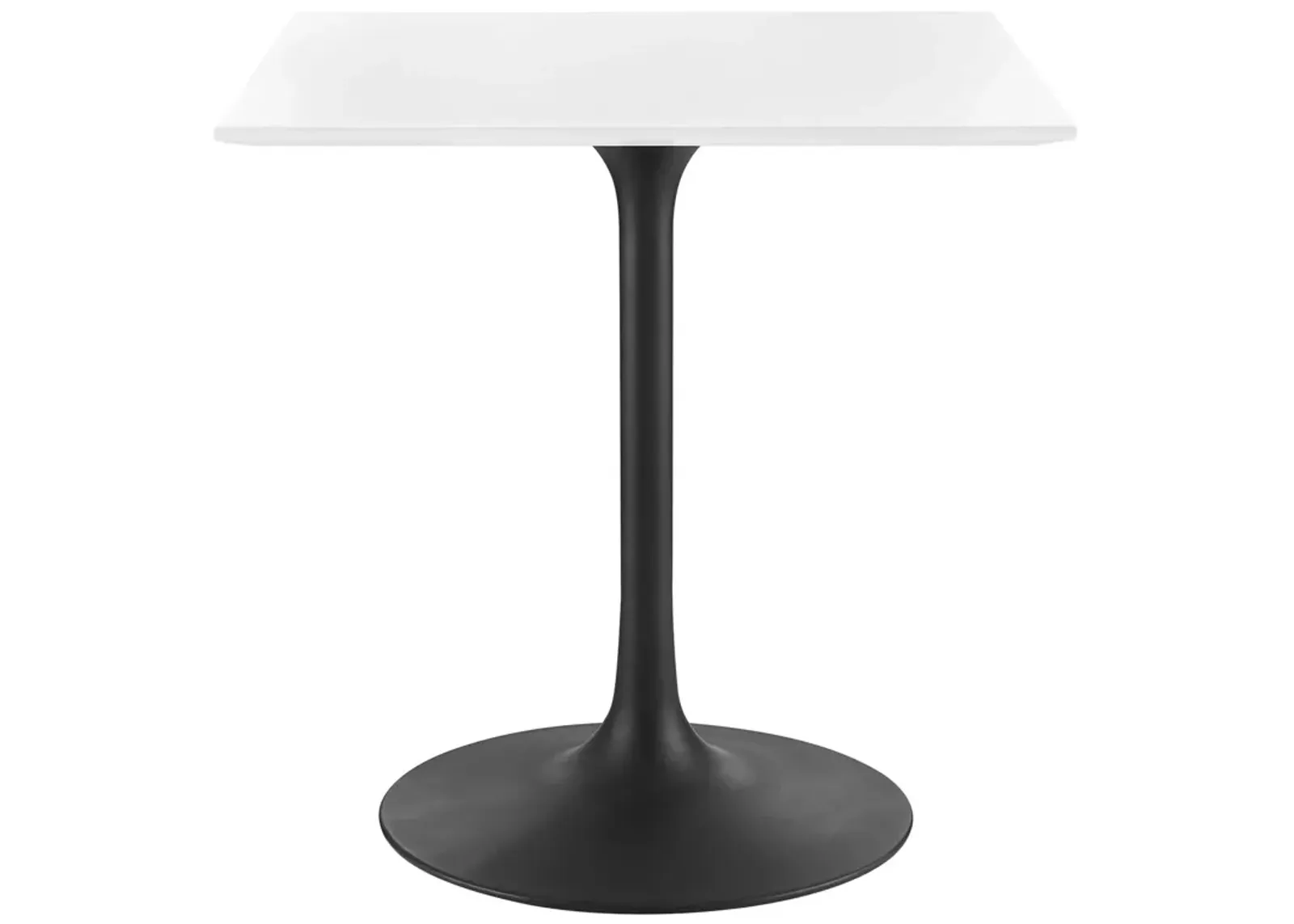 Modway - Lippa 28" Square Dining Table Black White