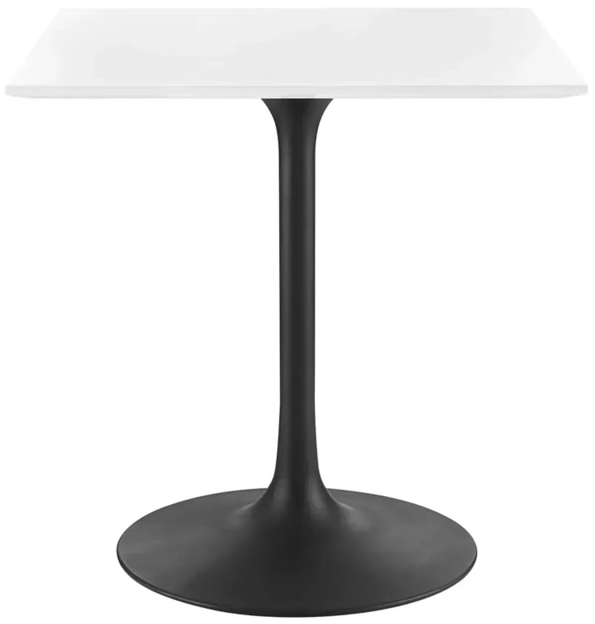 Modway - Lippa 28" Square Dining Table Black White