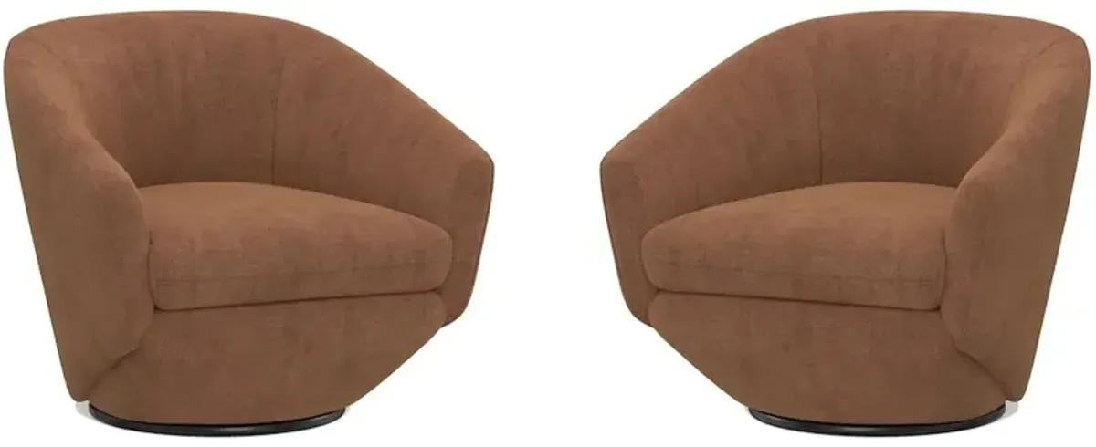Parker Living The Twist - Elise Rust Swivel Chair Two Pack