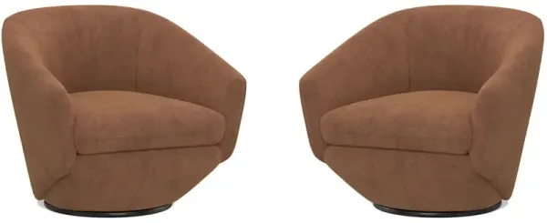 Parker Living The Twist - Elise Rust Swivel Chair Two Pack