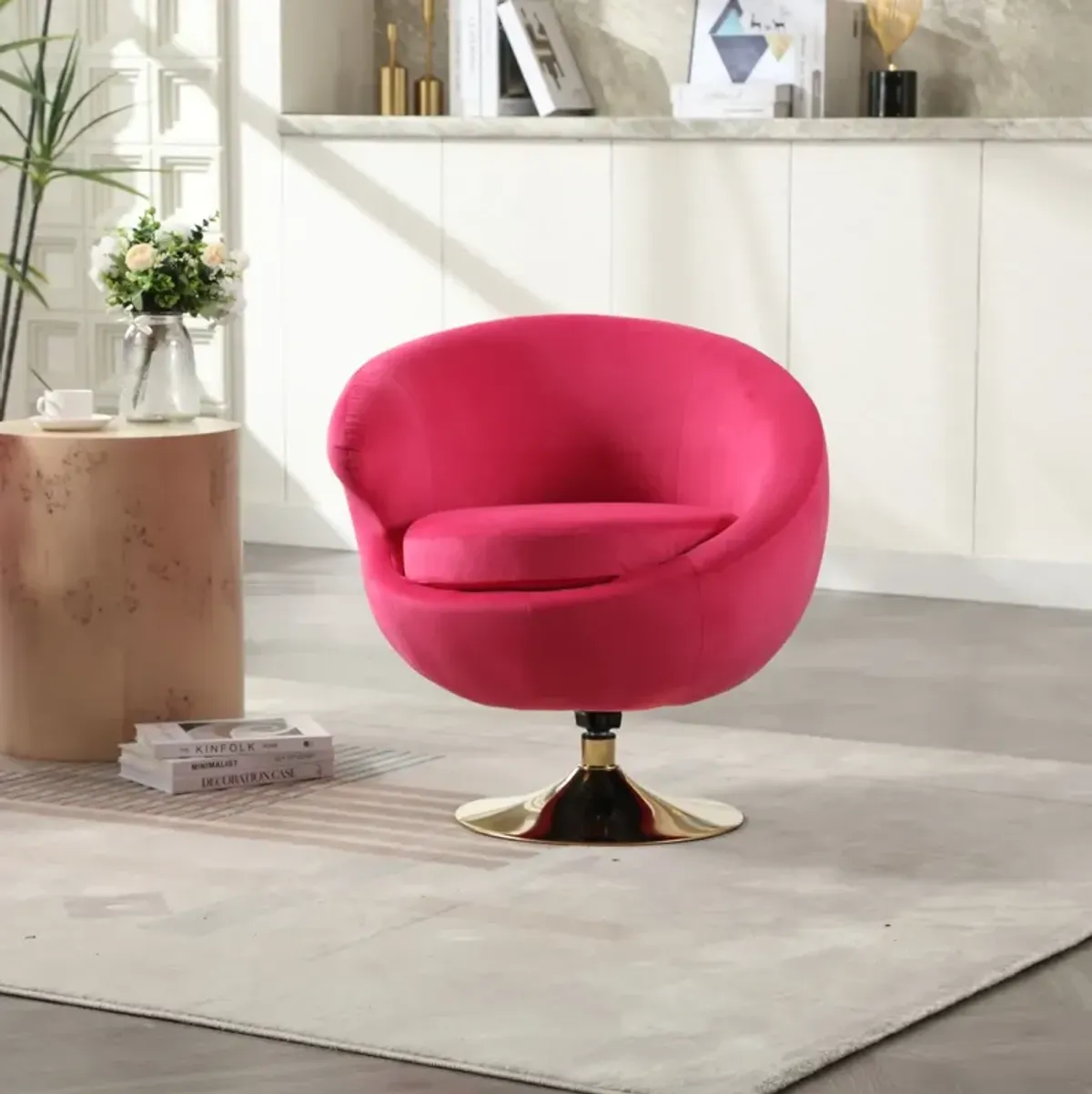 360 Degree Swivel Cuddle Chairs, Round Armchairs for Home & Office