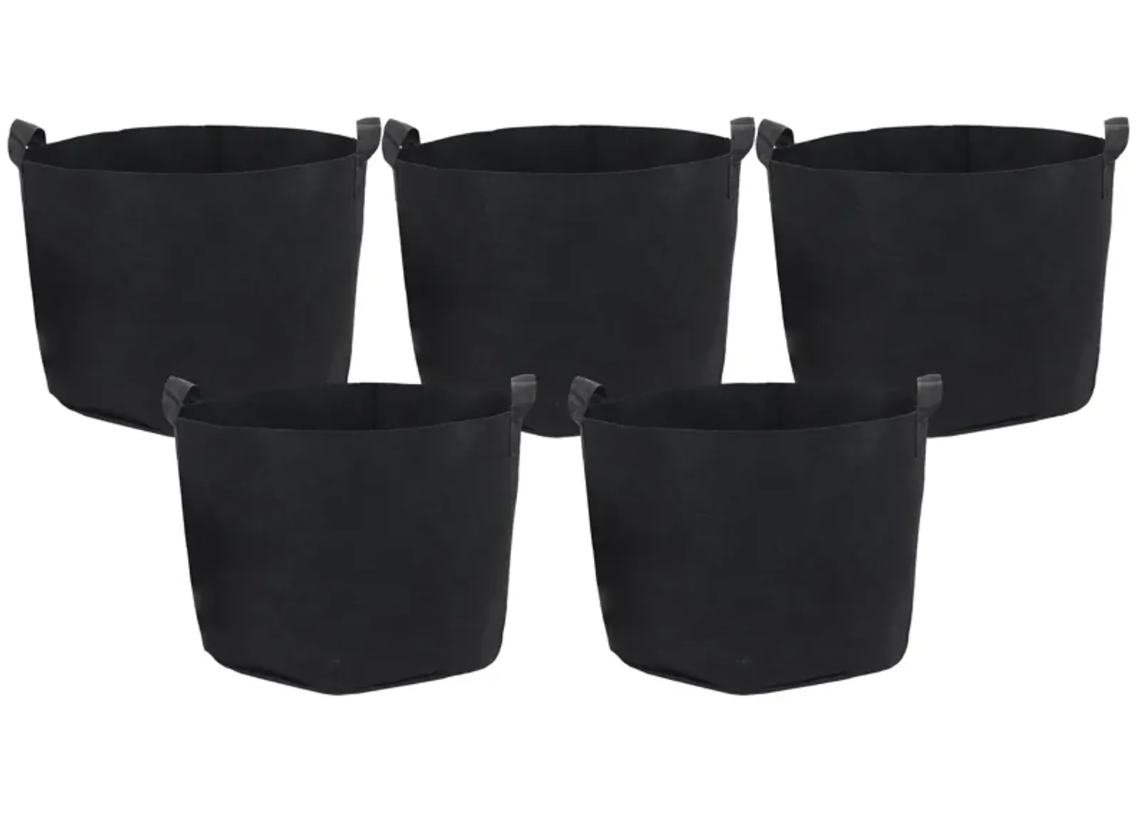 Sunnydaze Set of 5 Nonwoven Polypropylene Grow Bag with Handles - 7 gallon