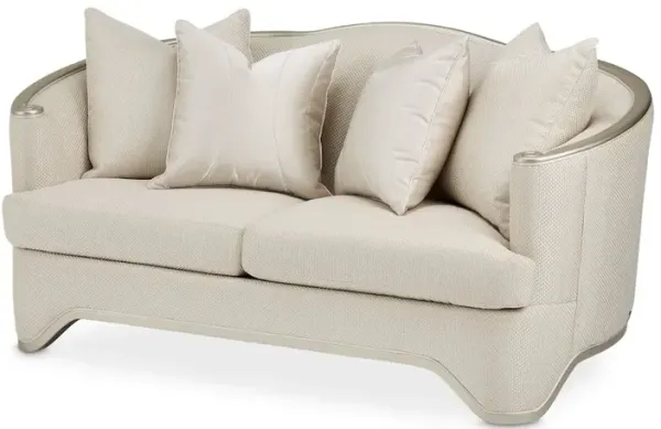Michael Amini London Place Loveseat - Lt. Champagne
