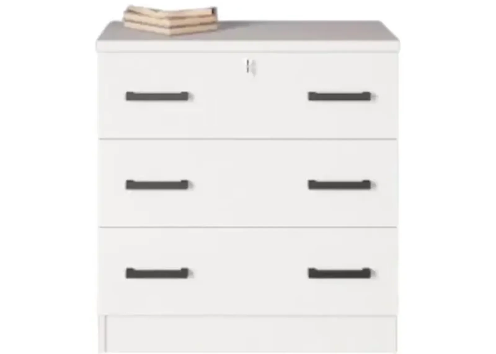 Cindy Wooden 3 Drawer Chest Bedroom Dresser