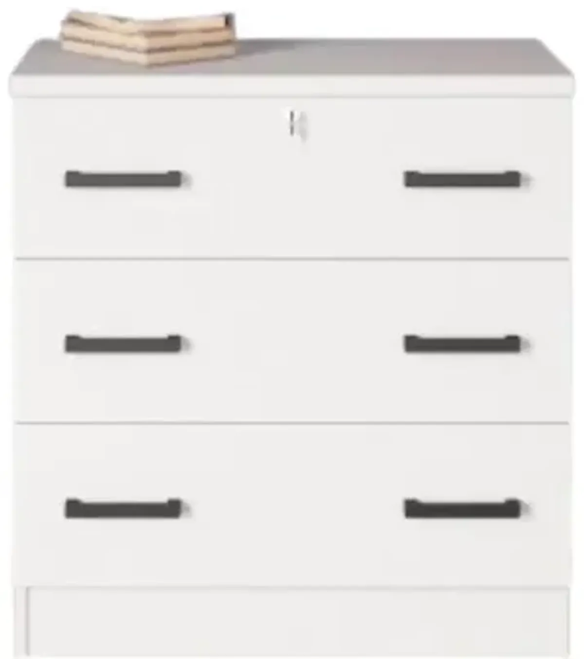 Cindy Wooden 3 Drawer Chest Bedroom Dresser