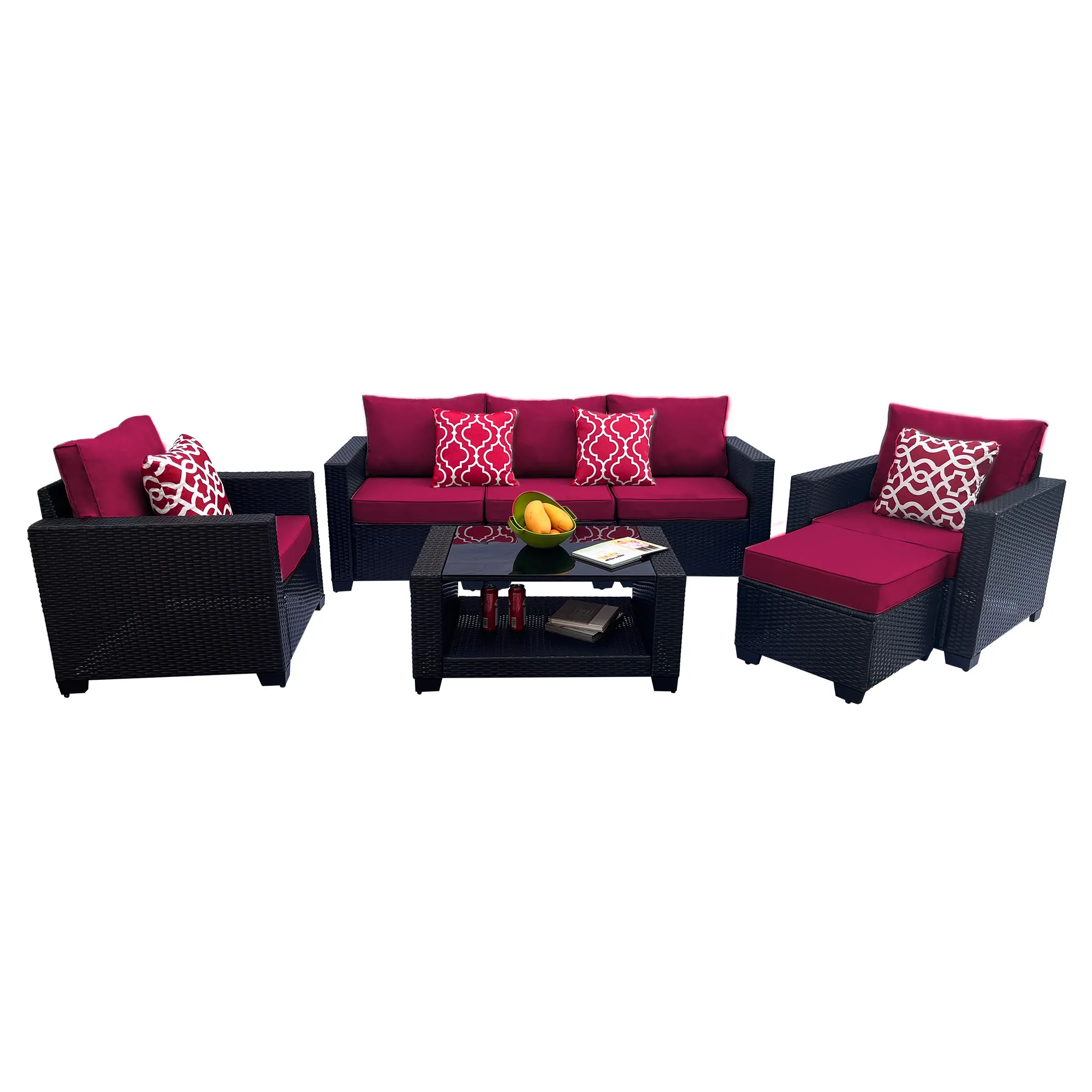 Merax Outdoor Furniture Sofa Sets and Coffee Table Set