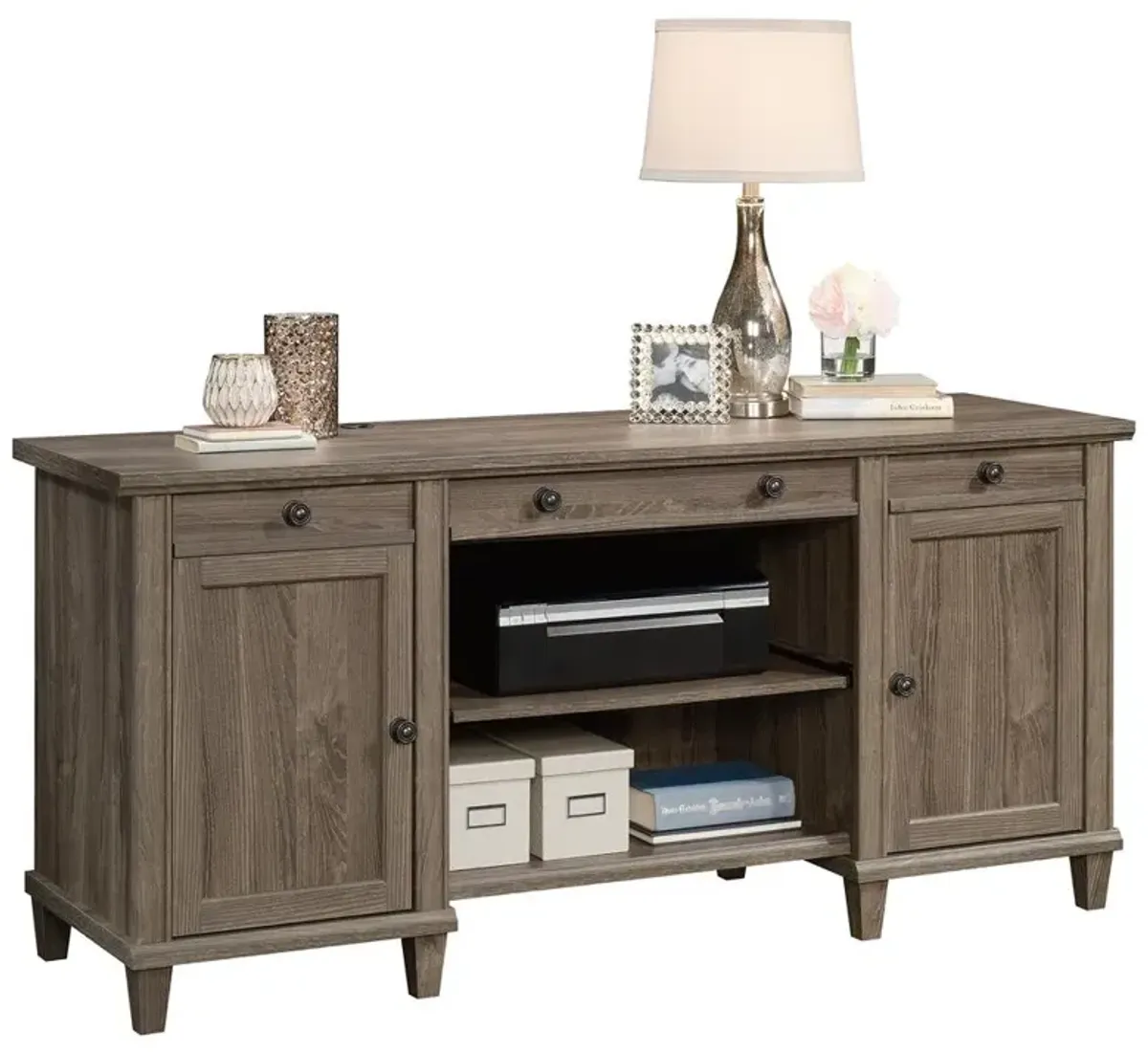 Sauder Hammond Credenza  Emery Oak