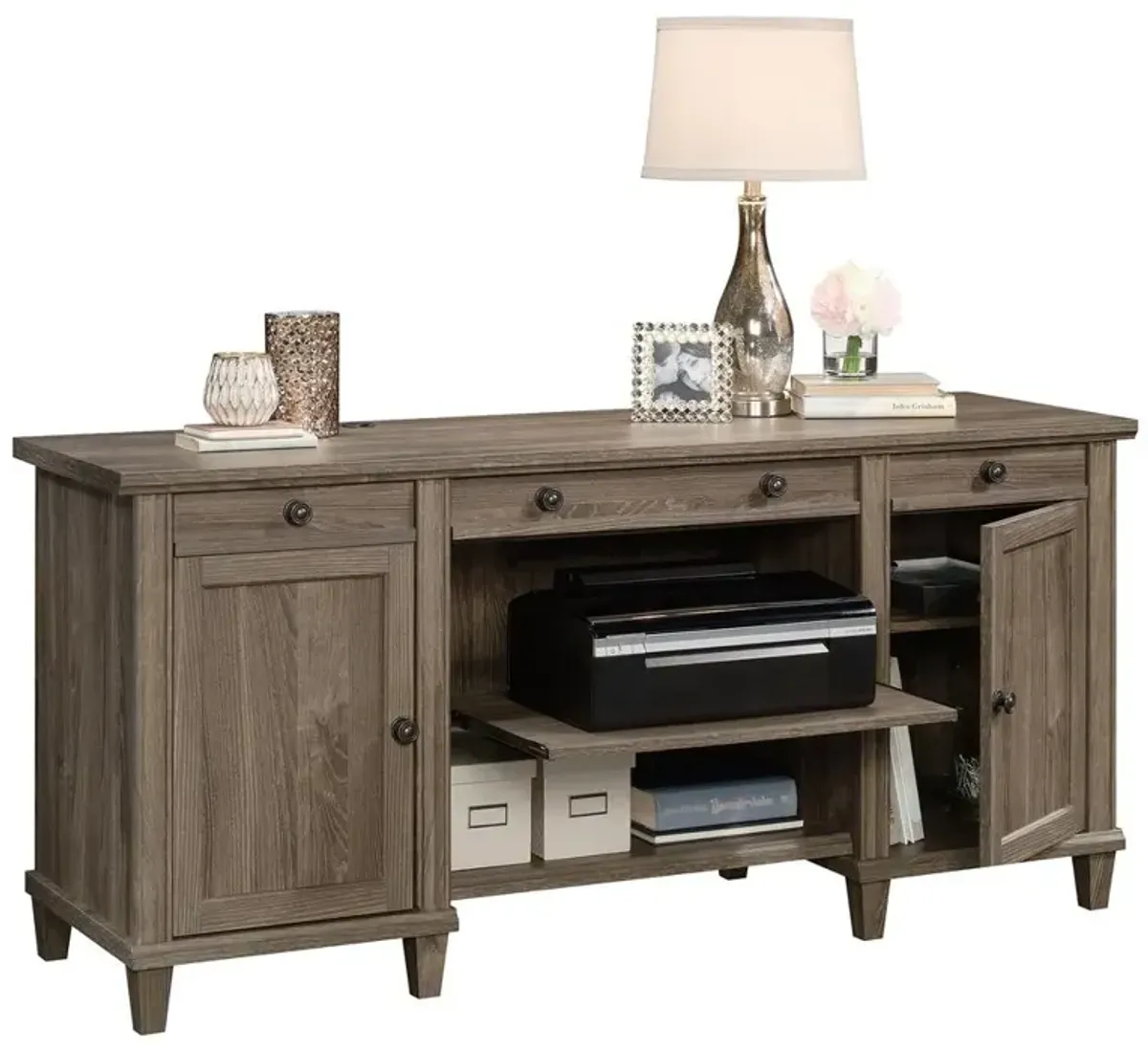 Sauder Hammond Credenza  Emery Oak