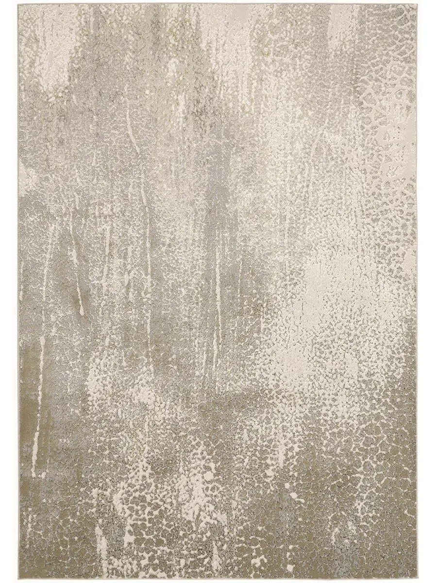 Aura 3739F Ivory/Gray/Gold 3'11" X 6' Rug