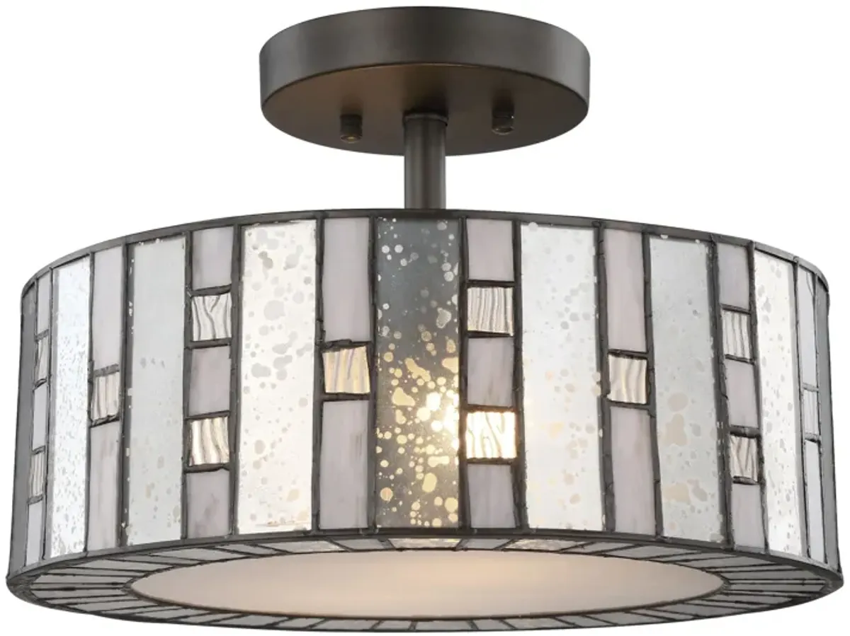 Ethan 14'' Wide 2-Light Semi Flush Mount