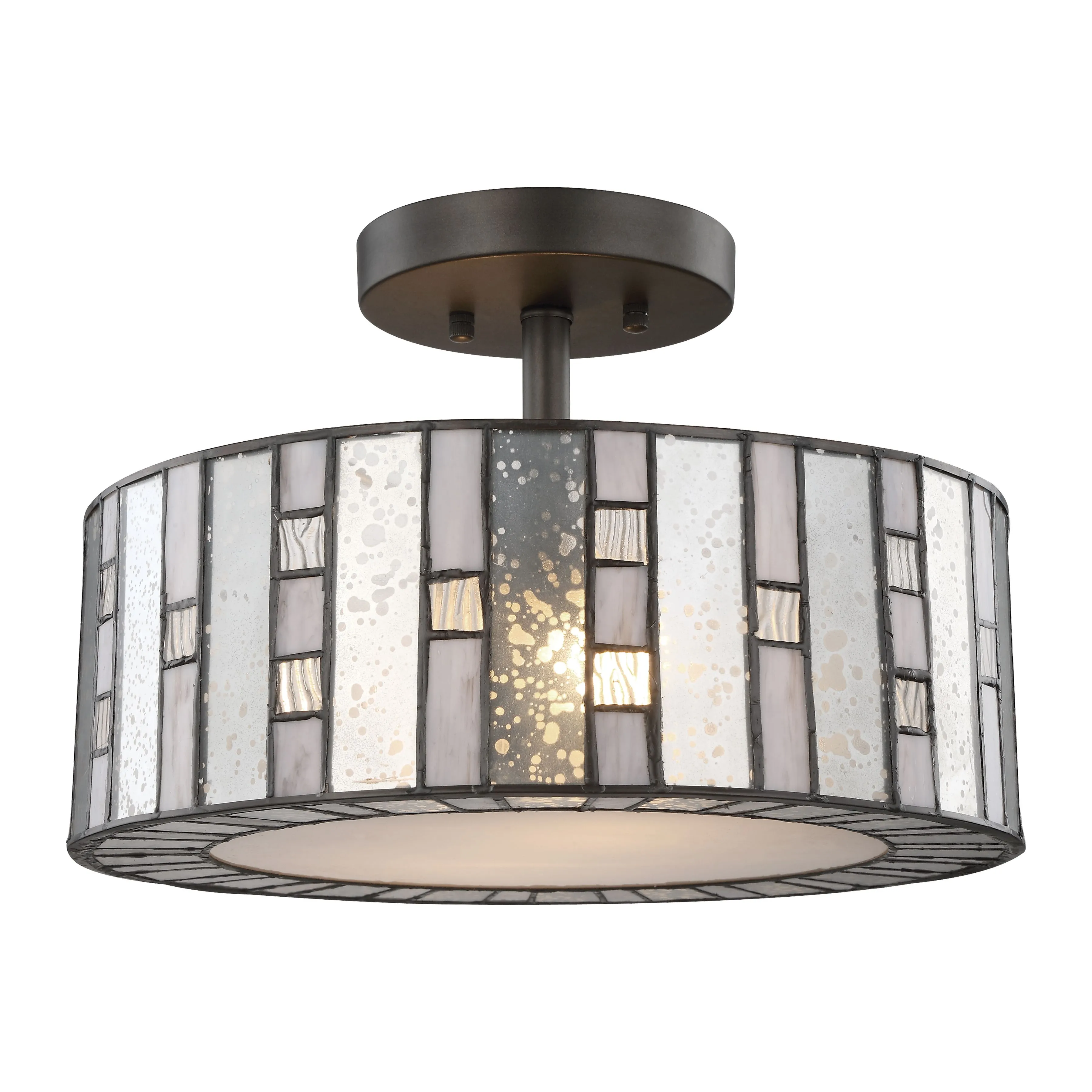 Ethan 14'' Wide 2-Light Semi Flush Mount