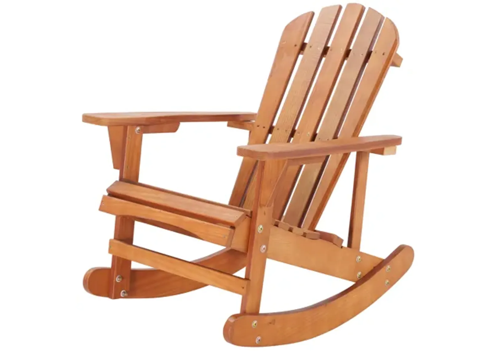 Walnut Brown Adirondack Rocking Chair - Outdoor Furniture