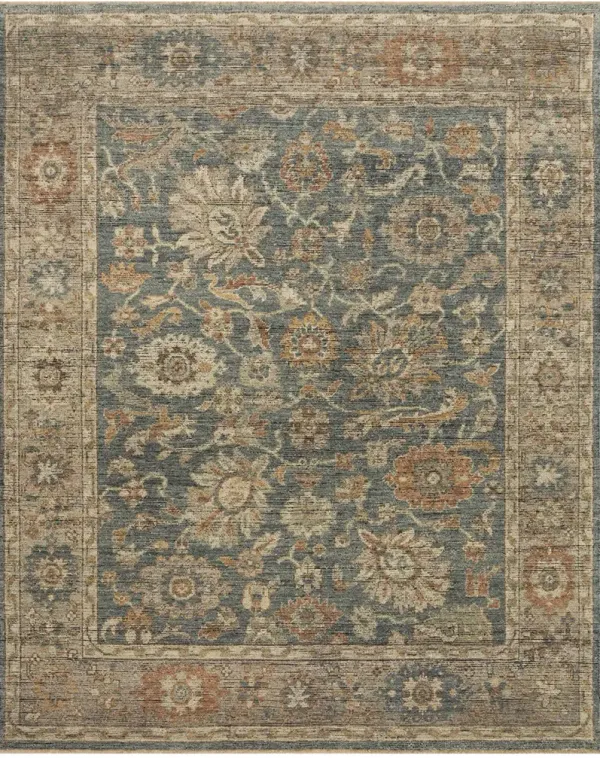 Heirloom HQ07 Blue/Beige 8' x 10' Rug