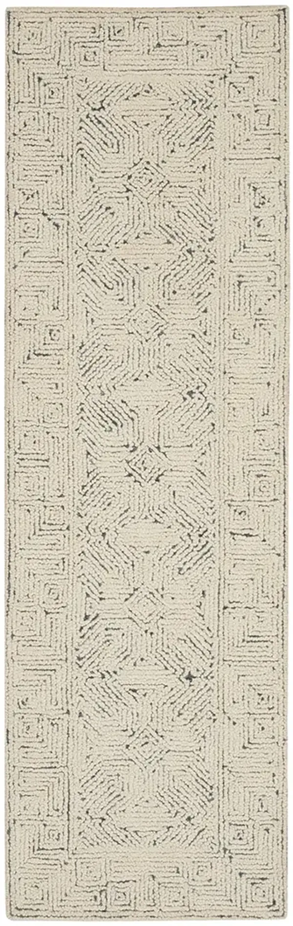 Colorado CLR05 Ivory/Navy 2'3" x 7'6" Rug